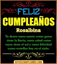 GIF Frases de Cumpleaños Rosalbina